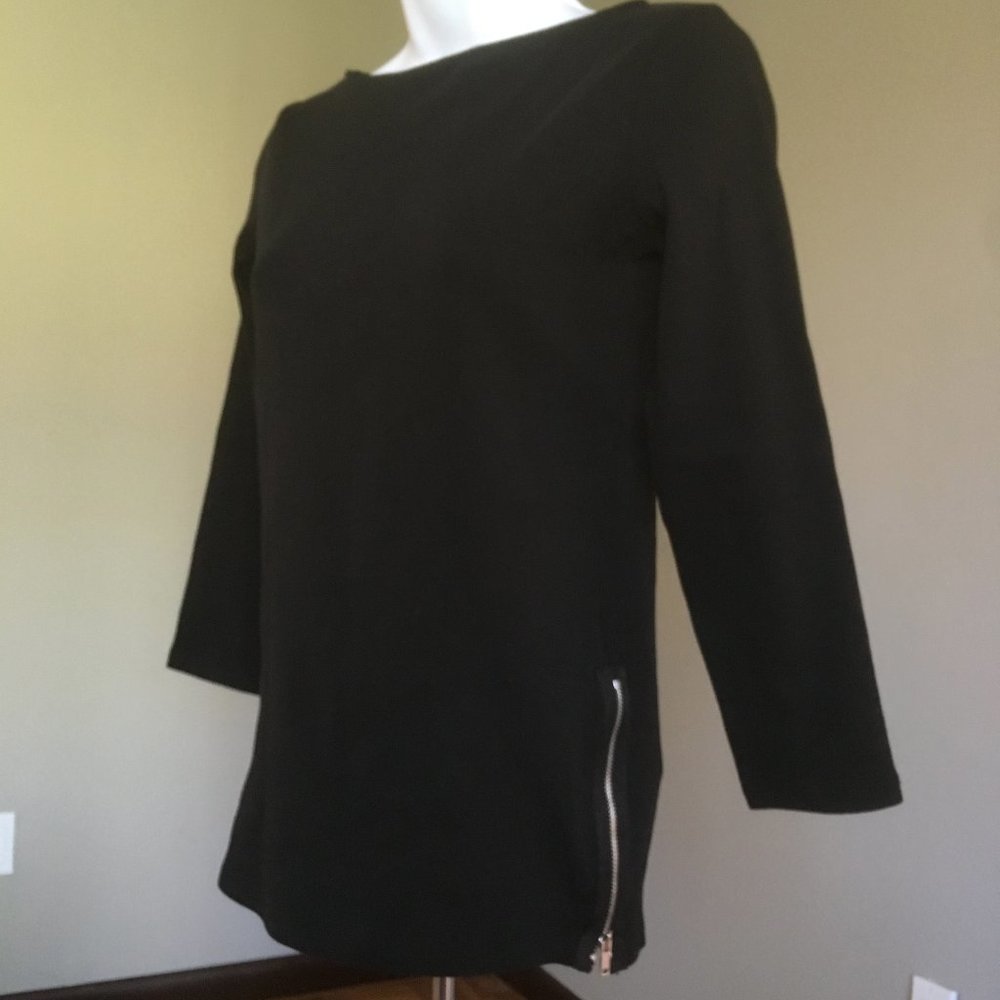 Gap Designed & Crafted Black Ribbed Top-XS